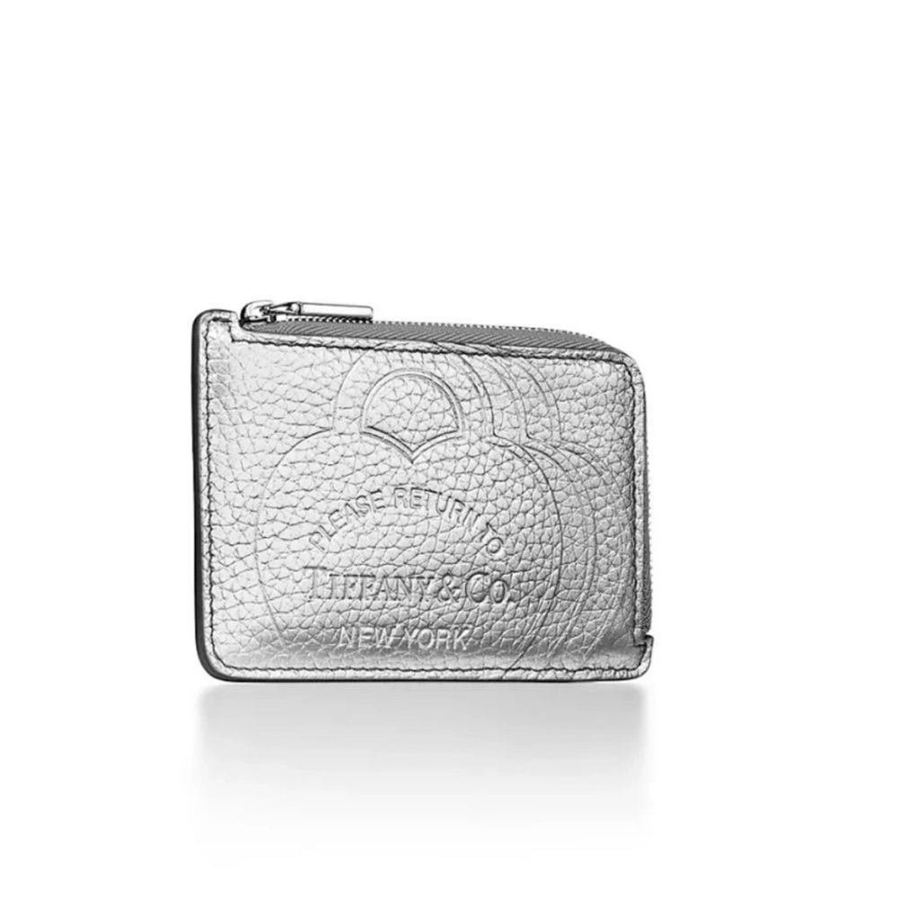 Tiffany & Co. Metallic Silver Wallet Card Holder - Picture 2 of 6